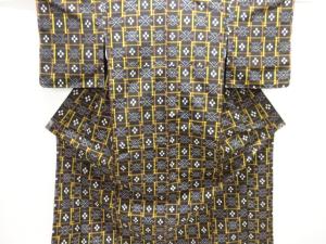 未使用品　本場琉球絣手織り紬着物